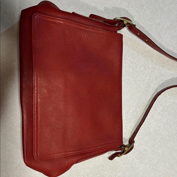 COACH Red Leather Shoulder Bag - Picture 11 of 16